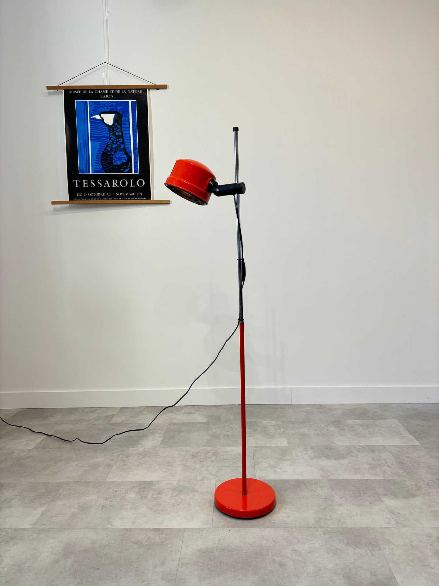 Lampadaire Seventies Vermillon Danemark