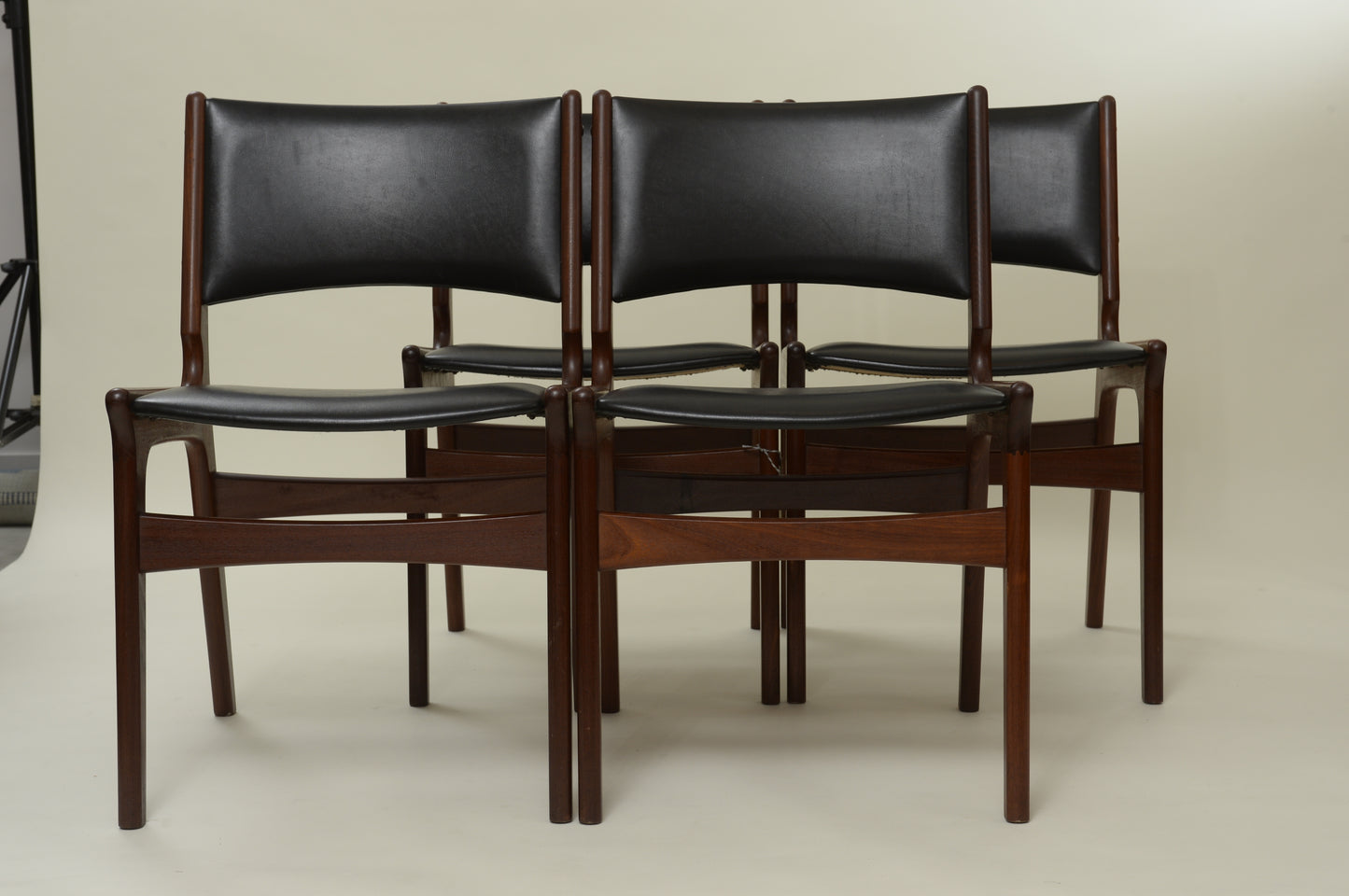 Set De 4 Chaises Danoises Par Erik Busch Pour Nova