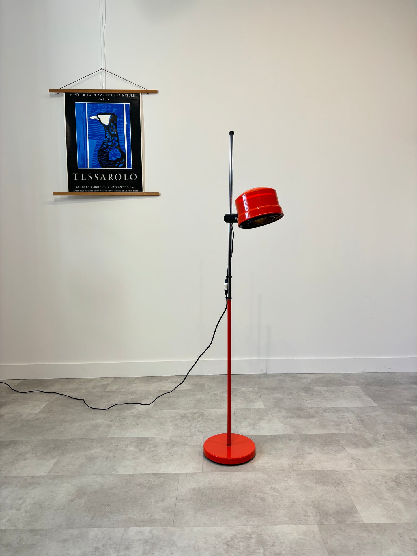 Lampadaire Seventies Vermillon Danemark