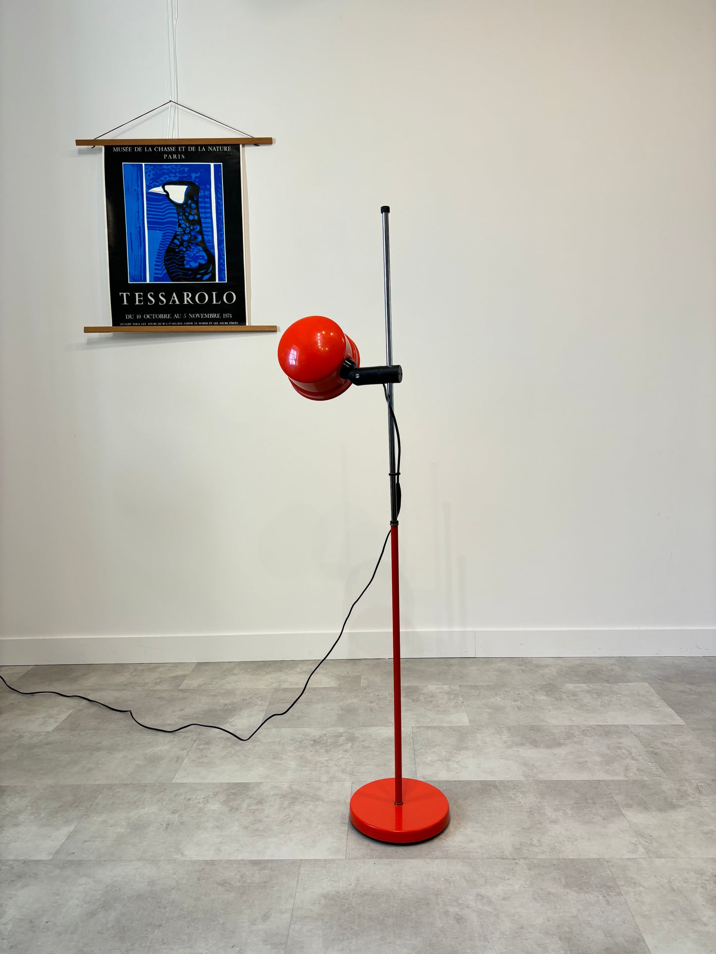 Lampadaire Seventies Vermillon Danemark