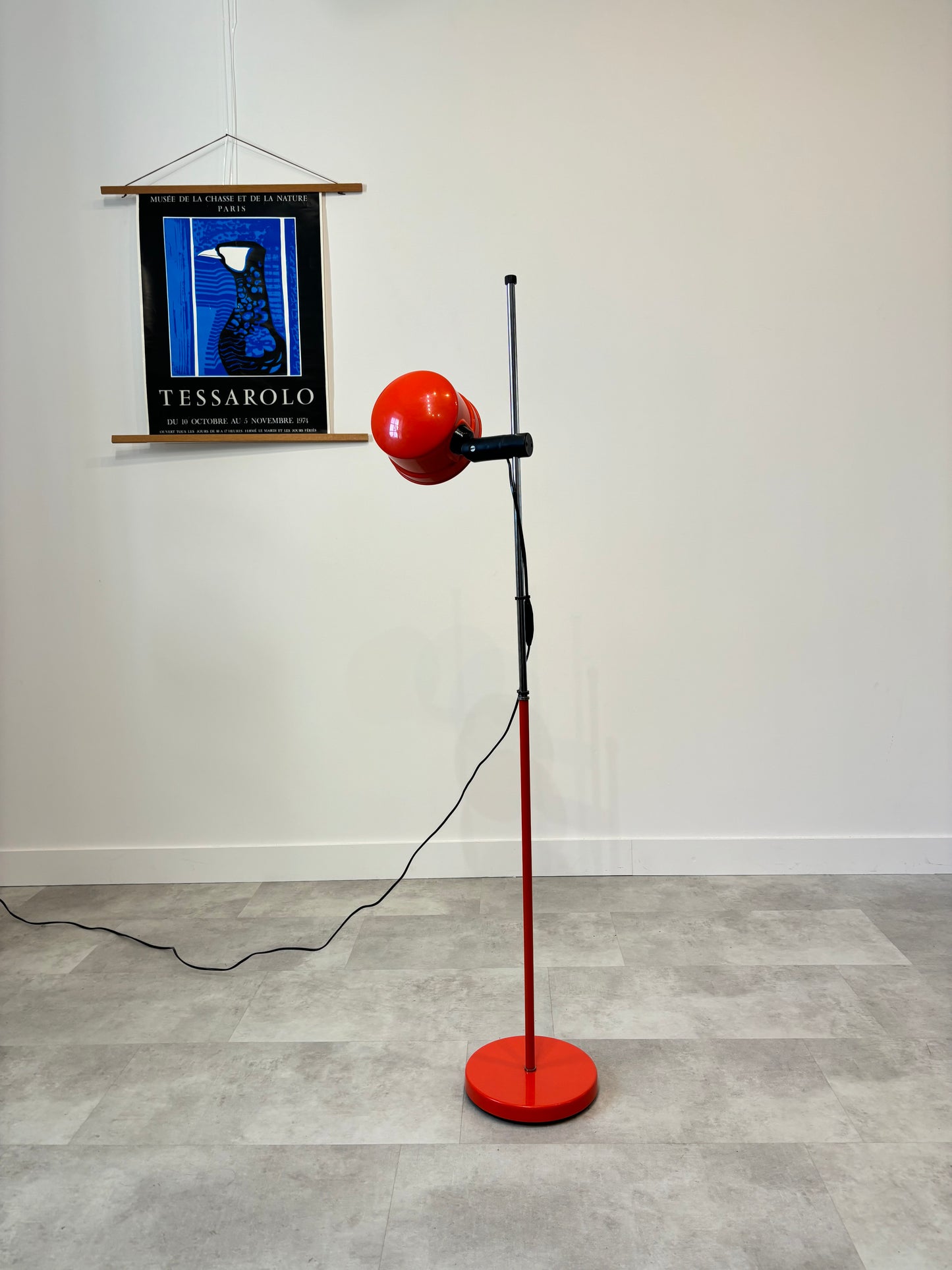 Lampadaire Seventies Vermillon Danemark