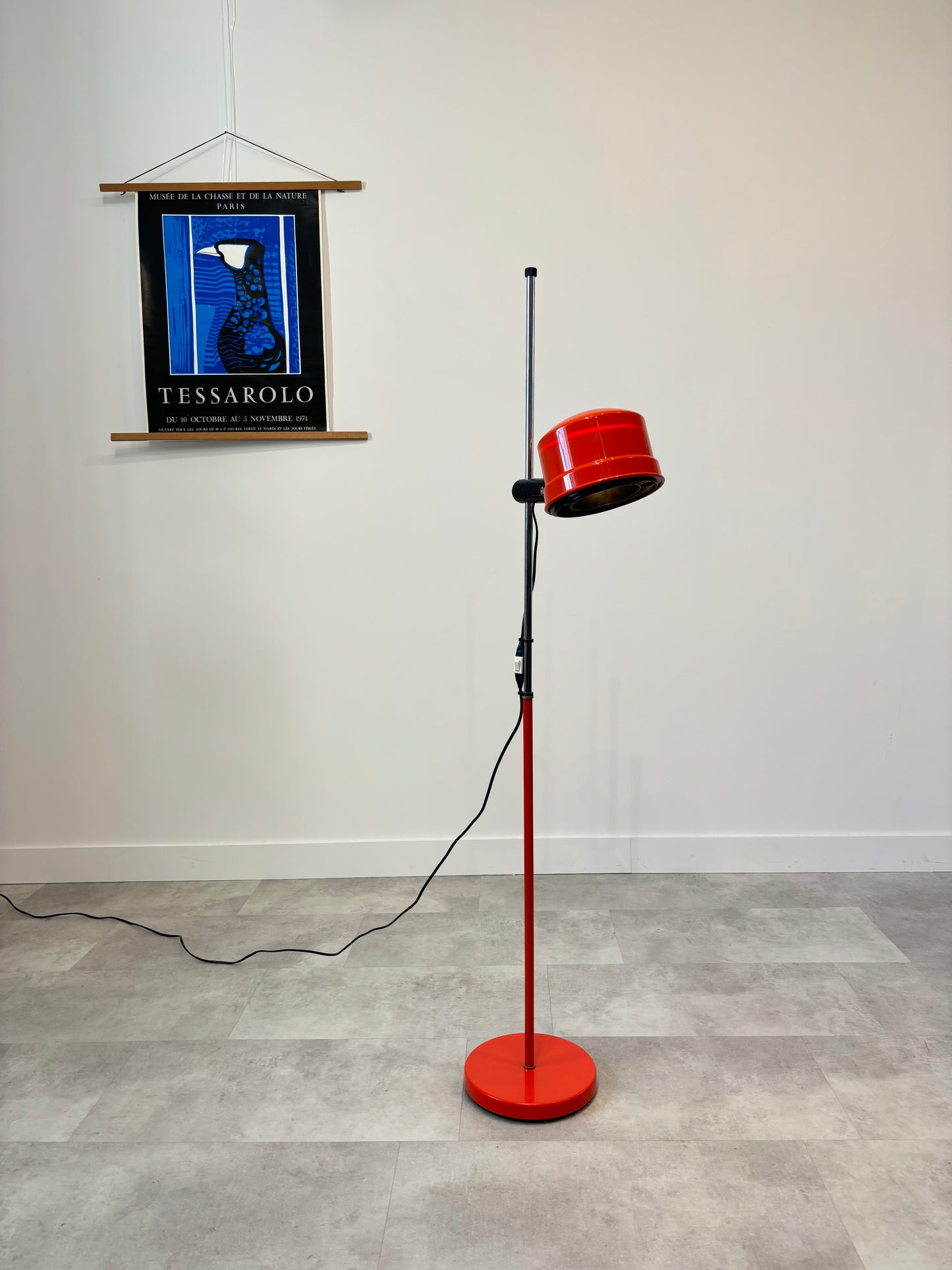 Lampadaire Seventies Vermillon Danemark