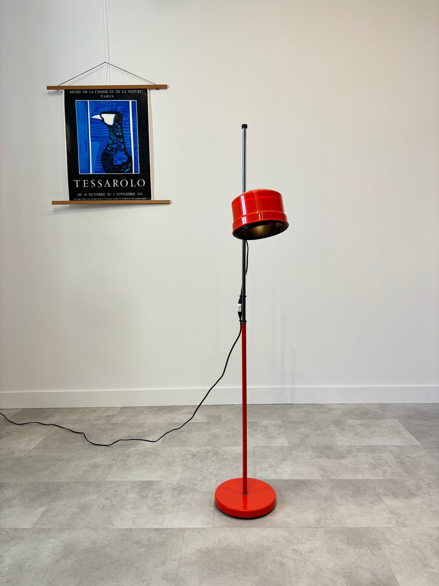 Lampadaire Seventies Vermillon Danemark