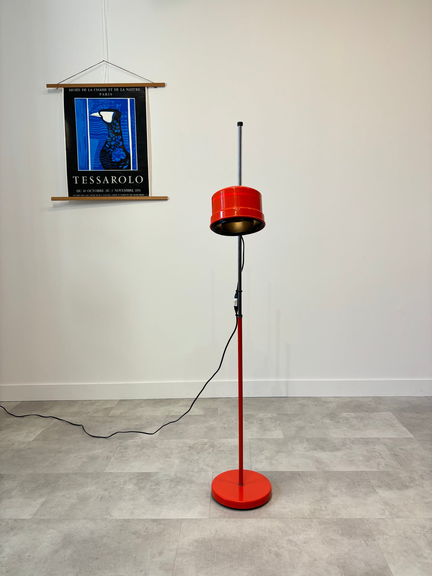 Lampadaire Seventies Vermillon Danemark