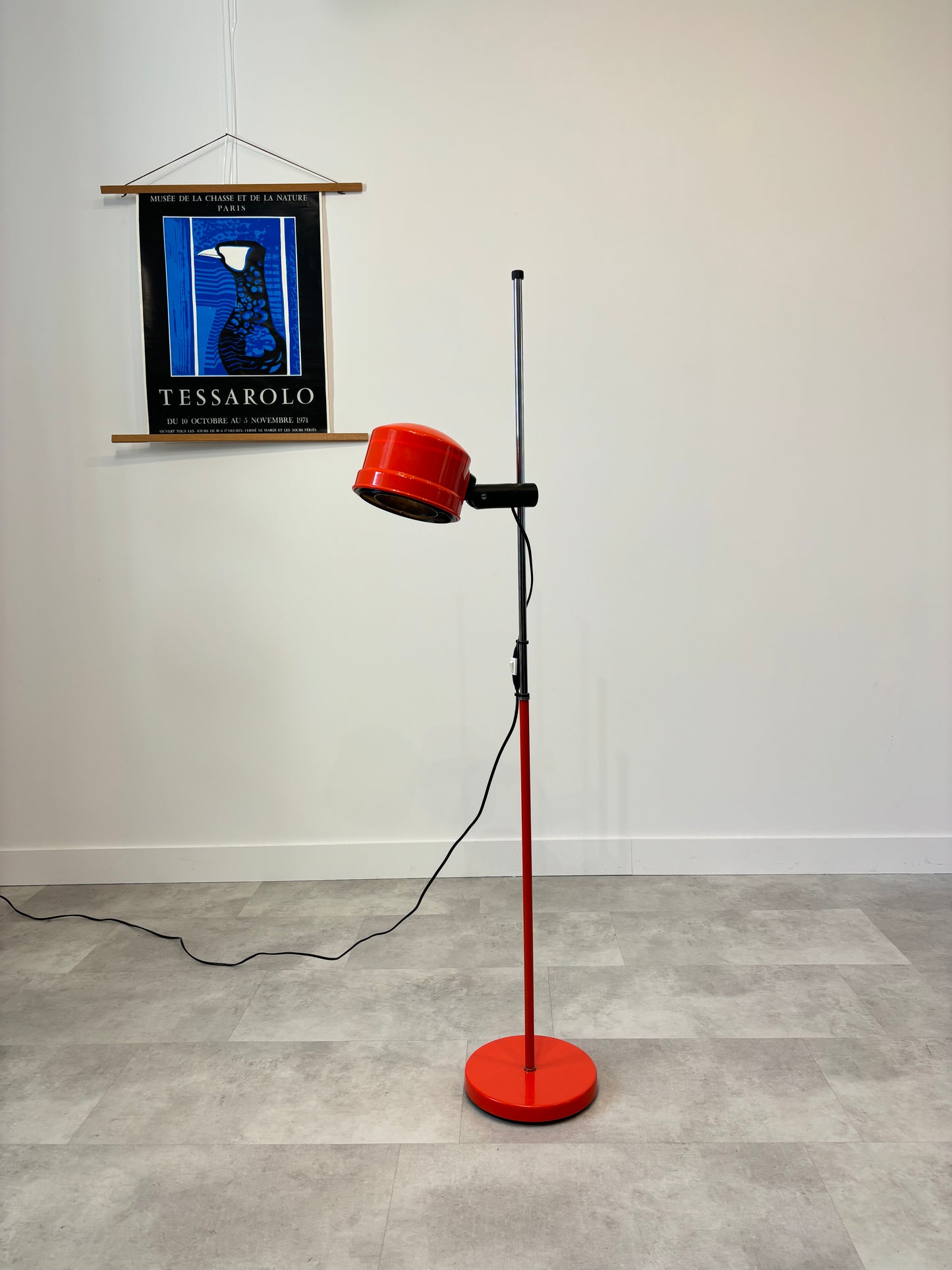 Lampadaire Seventies Vermillon Danemark