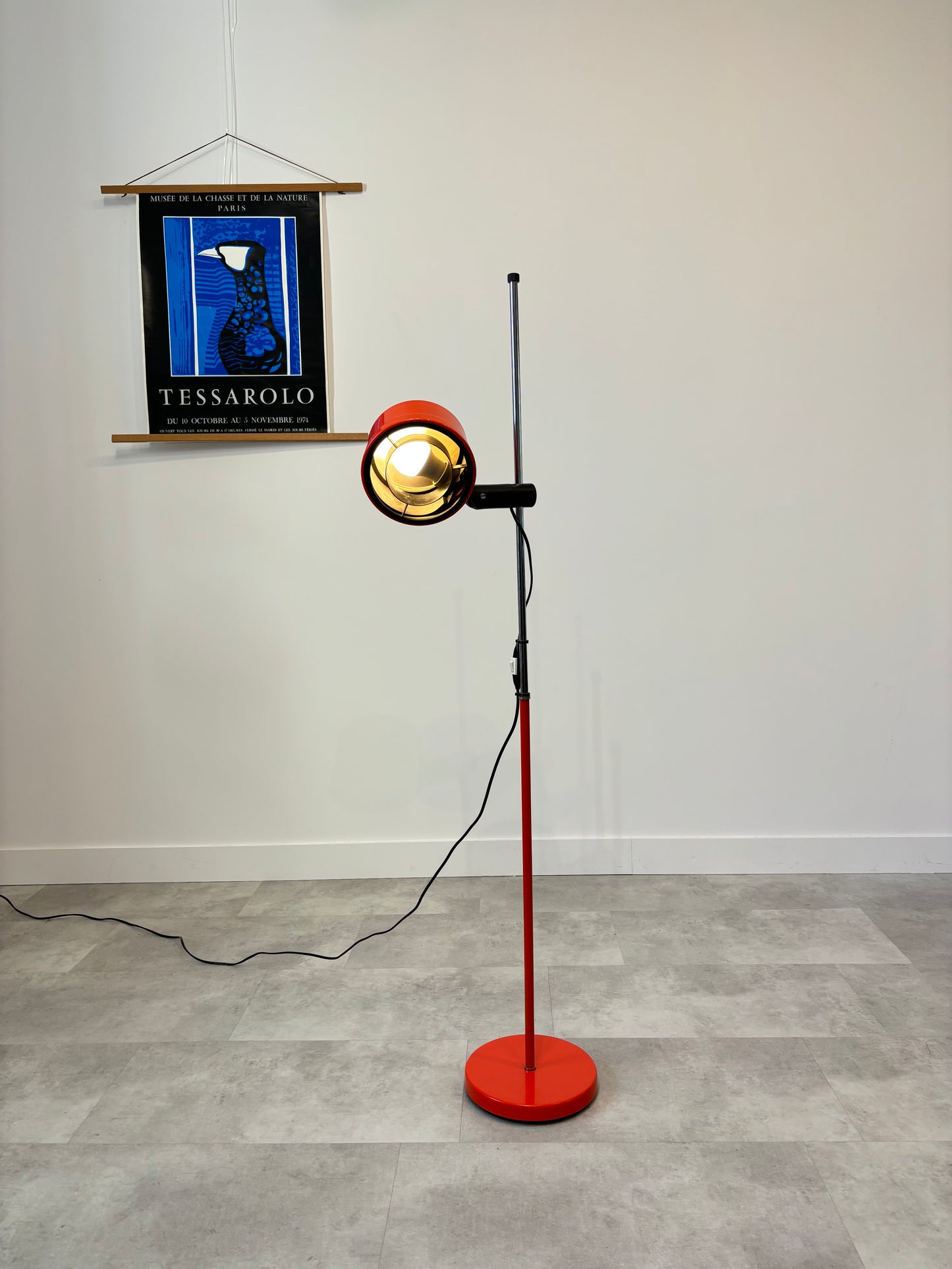 Lampadaire Seventies Vermillon Danemark